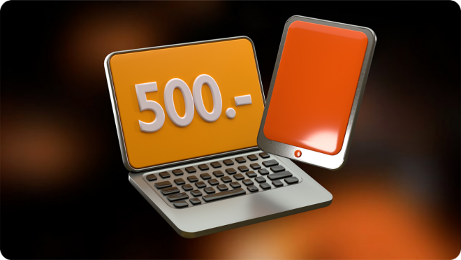 CHF 500 für Laptop oder Tablet